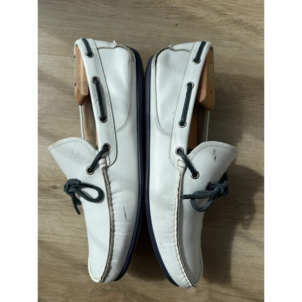 Salvatore Ferragamo Men's Shoes White‎ Blue Size 9.5 US with No box